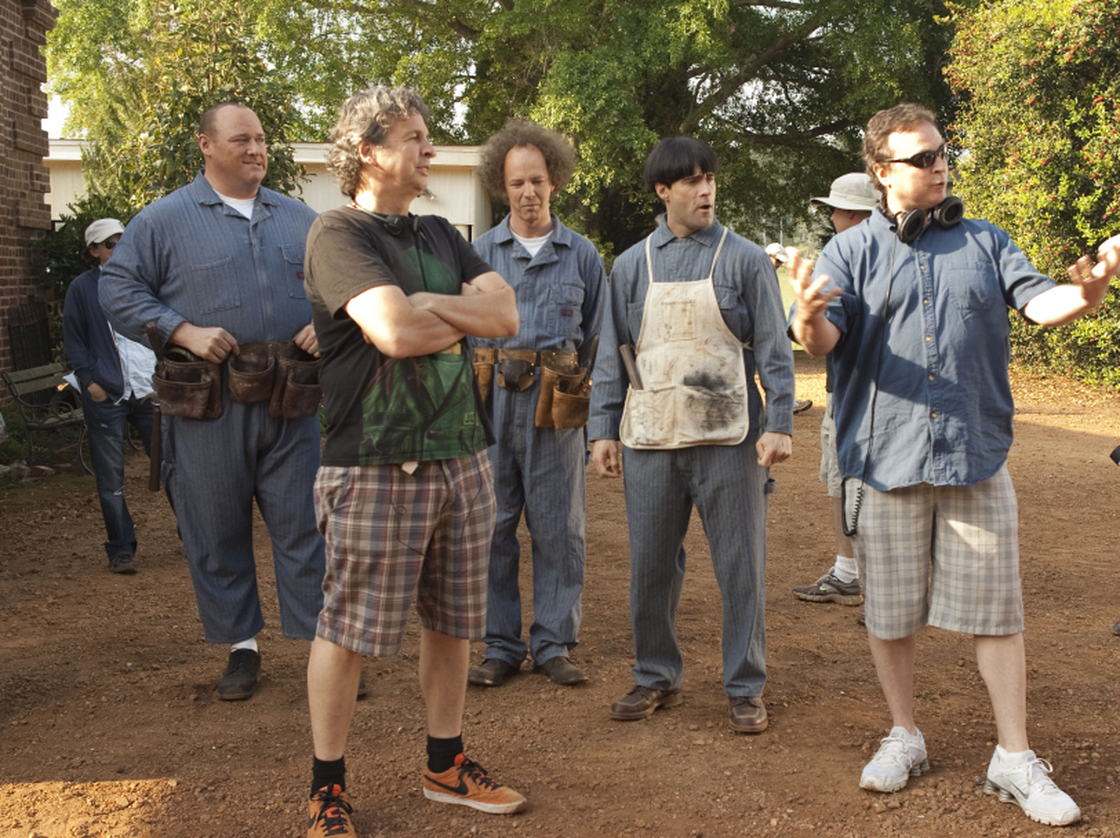 Directors and co-screenwriters Peter Farrelly (left) and Bobby Farrelly's other movies include There's Something About Mary and Dumb and Dumber.