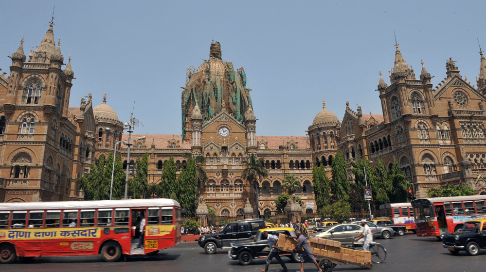 Mumbai's Chattrapathi Shivaji Terminus railway station, one of the most famous locales in the city and a site attacked by terrorists in May 2010.