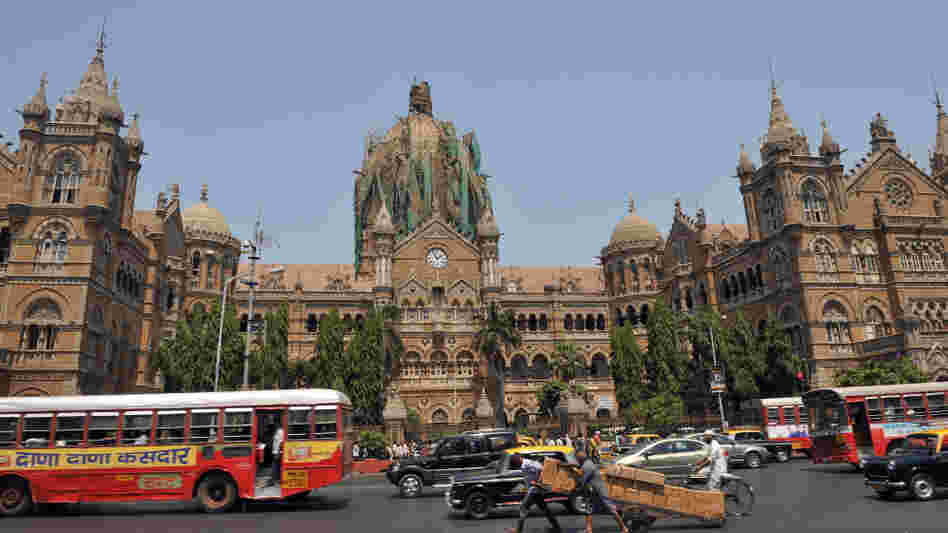 Mumbai's Chattrapathi Shivaji Terminus railway station, one of the most famous locales in the city and a site attacked by terrorists in May 2010.