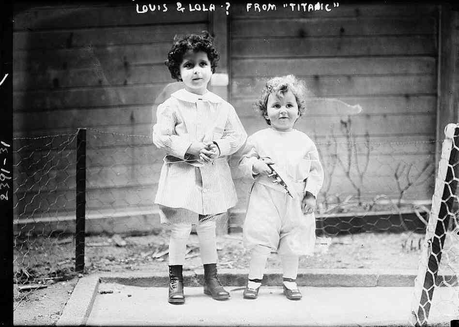 Note the toy ship in Edmond's hands (right)