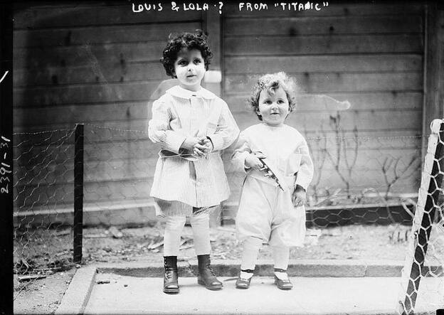 Note the toy ship in Edmond's hands (right)