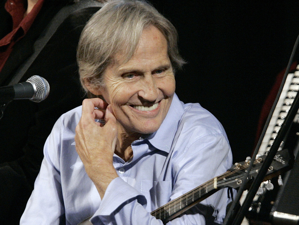 In this Dec. 3, 2007, photo, musician Levon Helm appears on Imus in the Morning in New York. The 71-year-old musician's family said Tuesday that he was in the final stages of cancer.
