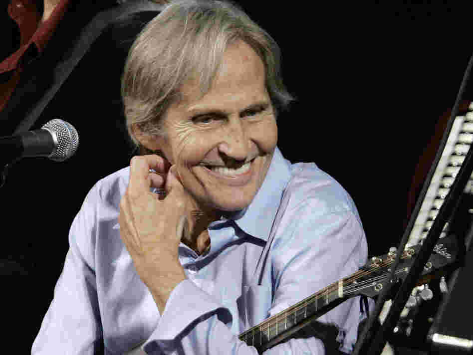 In this Dec. 3, 2007, photo, musician Levon Helm appears on Imus in the Morning in New York. The 71-year-old musician's family said Tuesday that he was in the final stages of cancer.