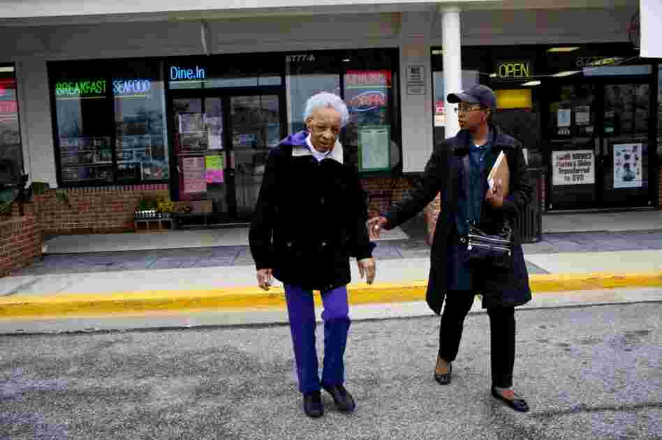 Yolanda (right) and her mother, Geneva, decided to take a hands-on approach to Ida's care after she was diagnosed with dementia.