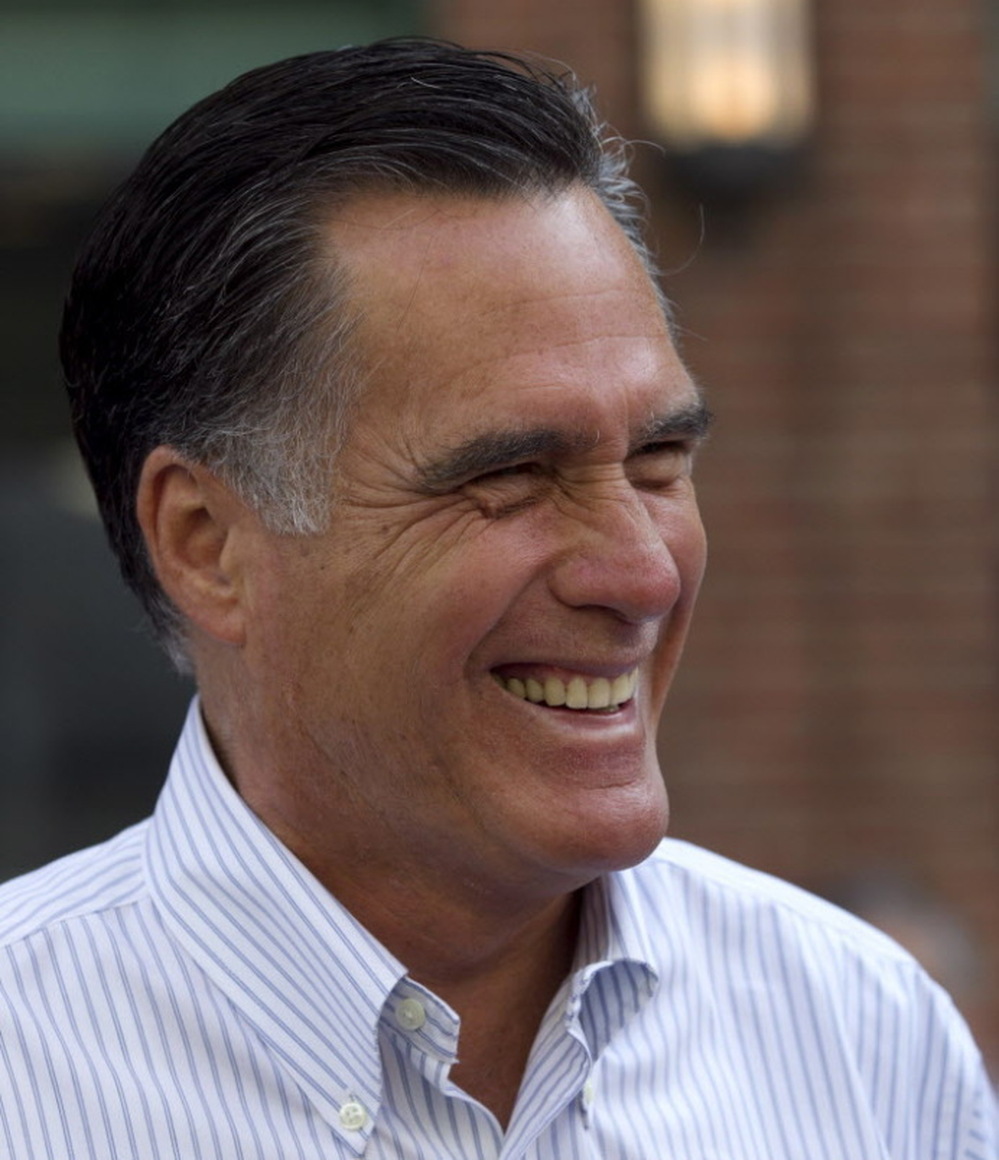 Republican presidential candidate Mitt Romney on Monday in Boston.