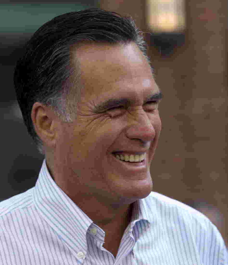 Republican presidential candidate Mitt Romney on Monday in Boston.