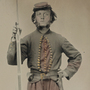 A Civil War soldier poses for a photograph, in this image contributed to the Library of Congress by Tom Liljenquist and his family. A Civil War soldier poses for a photograph, in this image contributed to the Library of Congress by Tom Liljenquist and his family.