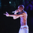 A holographic representation of Tupac Shakur seen during a performance by Snoop Dogg and Dr. Dre at the Coachella Valley Music & Arts Festival on Sunday, April 15.
