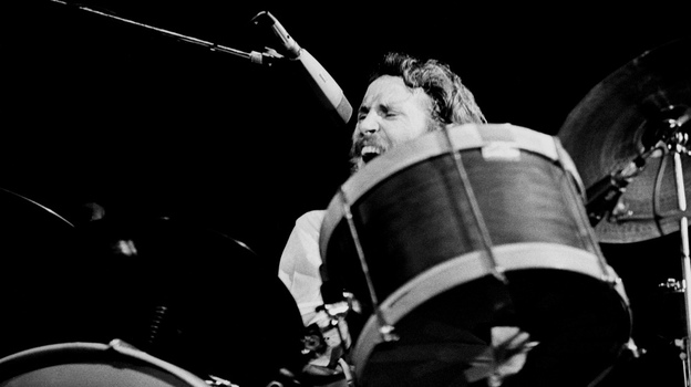 Levon Helm performing with The Band in 1971.