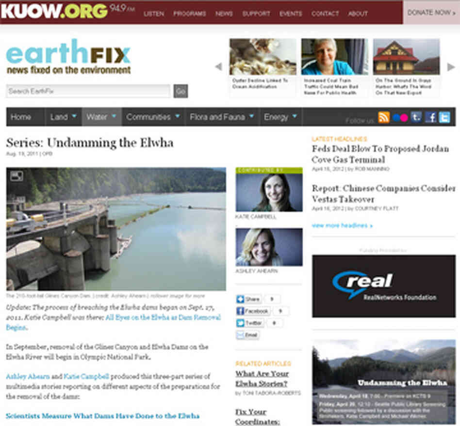 Catch up on the complete "Undamming the Elwha" series