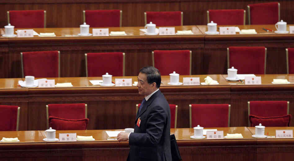 Chongqing party secretary Bo Xilai attended a plenary session of the National People's Congress last month in Beijing, shortly before he was stripped of all his Politburo positions. Chongqing party secretary Bo Xilai attended a plenary session of the National People's Congress last month in Beijing, shortly before he was stripped of all his Politburo positions.
