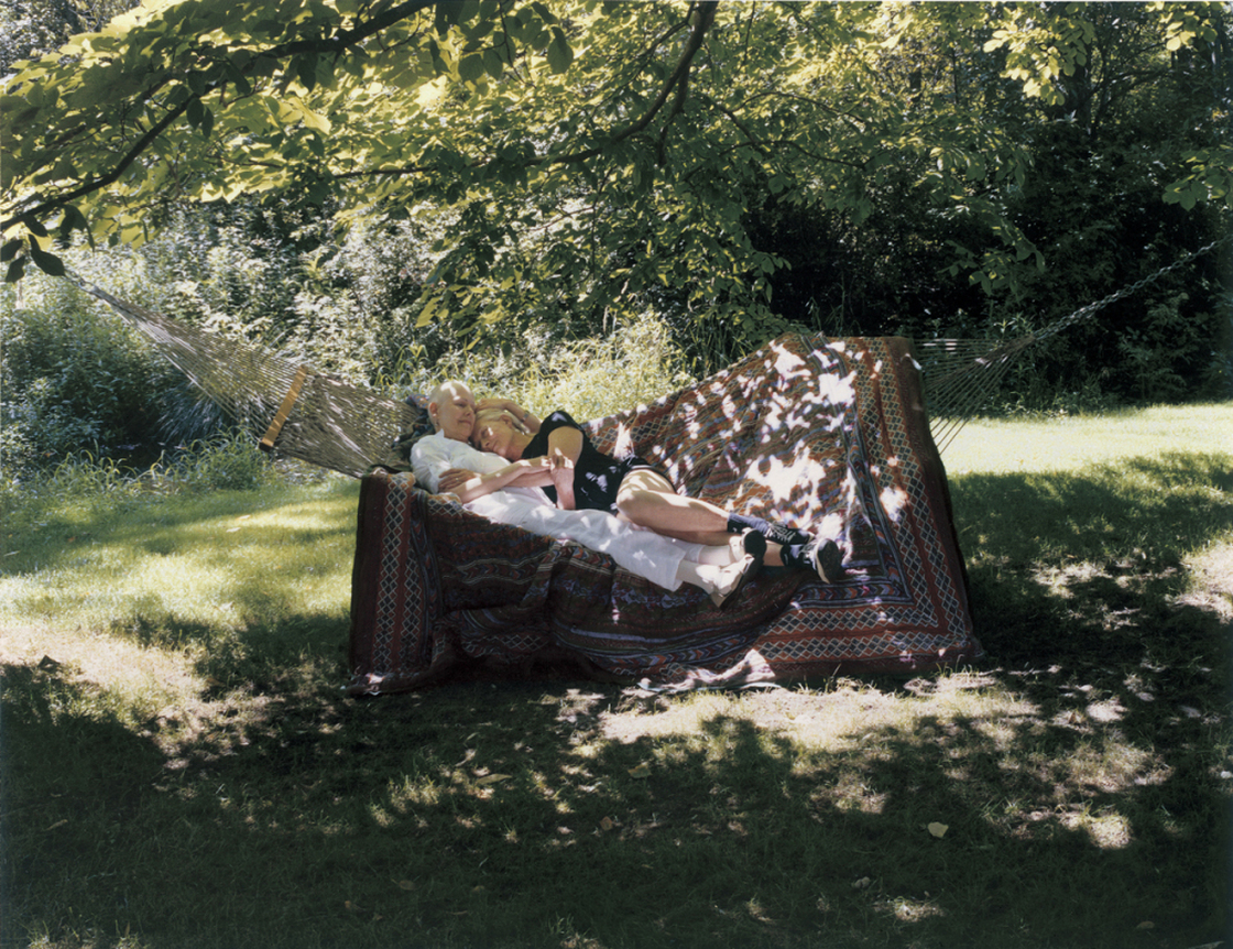 Lynn and her sister, Vanessa Redgrave, on a hammock on Aug. 11, 2003. In her journal around that day, Lynn wrote, "I think I'm the nearest I've ever been in my life to feeling complete. Cancer has given me a certain freedom. Odd but true."