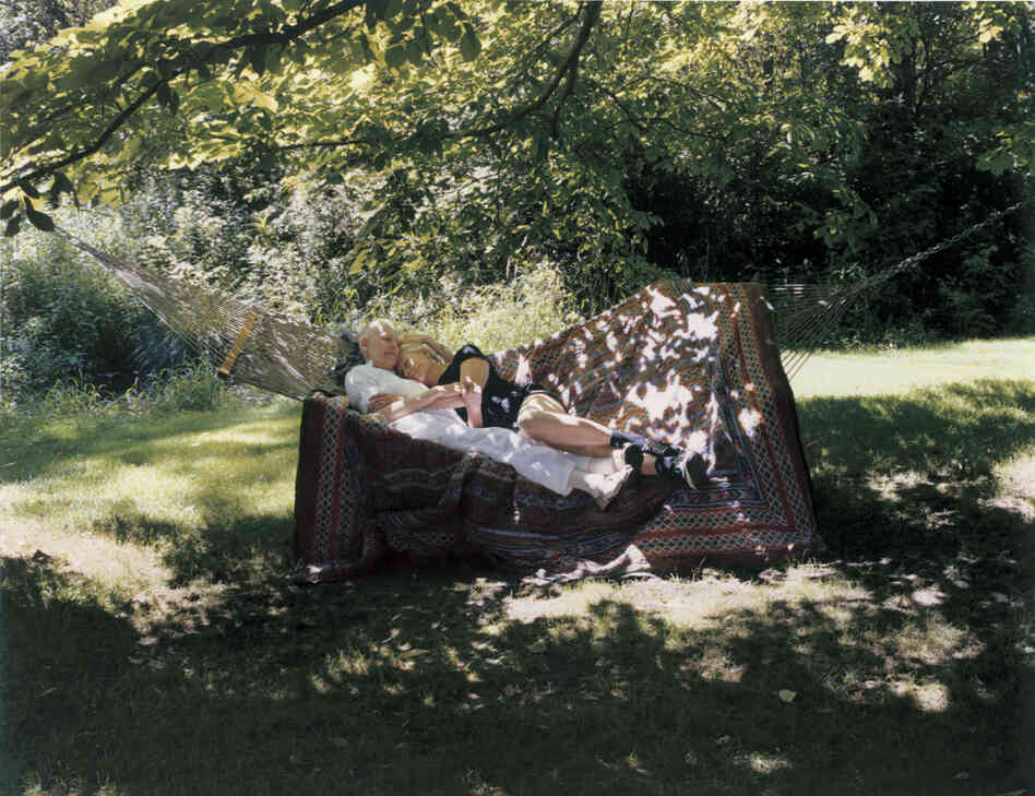 Lynn and her sister, Vanessa Redgrave, on a hammock on Aug. 11, 2003. In her journal around that day, Lynn wrote, "I think I'm the nearest I've ever been in my life to feeling complete. Cancer has given me a certain freedom. Odd but true."