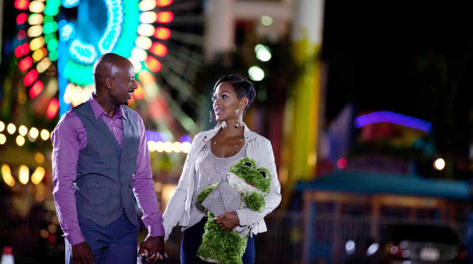 Mya (Meagan Good), while dating Zeke (Romany Malco), follows the do's and don't's of dating advice from comedian Steve Harvey's real-world self-help book Act Like a Lady, Think Like a Man. Mya (Meagan Good), while dating Zeke (Romany Malco), follows the do's and don't's of dating advice from comedian Steve Harvey's real-world self-help book Act Like a Lady, Think Like a Man.