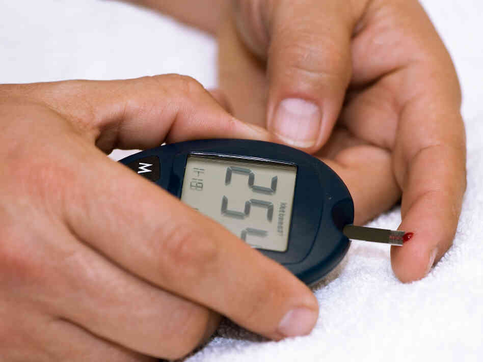 A person with diabetes may need to test blood glucose levels up to 10 times a day.