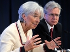 International Monetary Fund Managing Director Christine Lagarde made the case for an international crisis fund at a briefing in Washington on Thursday. International Monetary Fund Managing Director Christine Lagarde made the case for an international crisis fund at a briefing in Washington on Thursday.