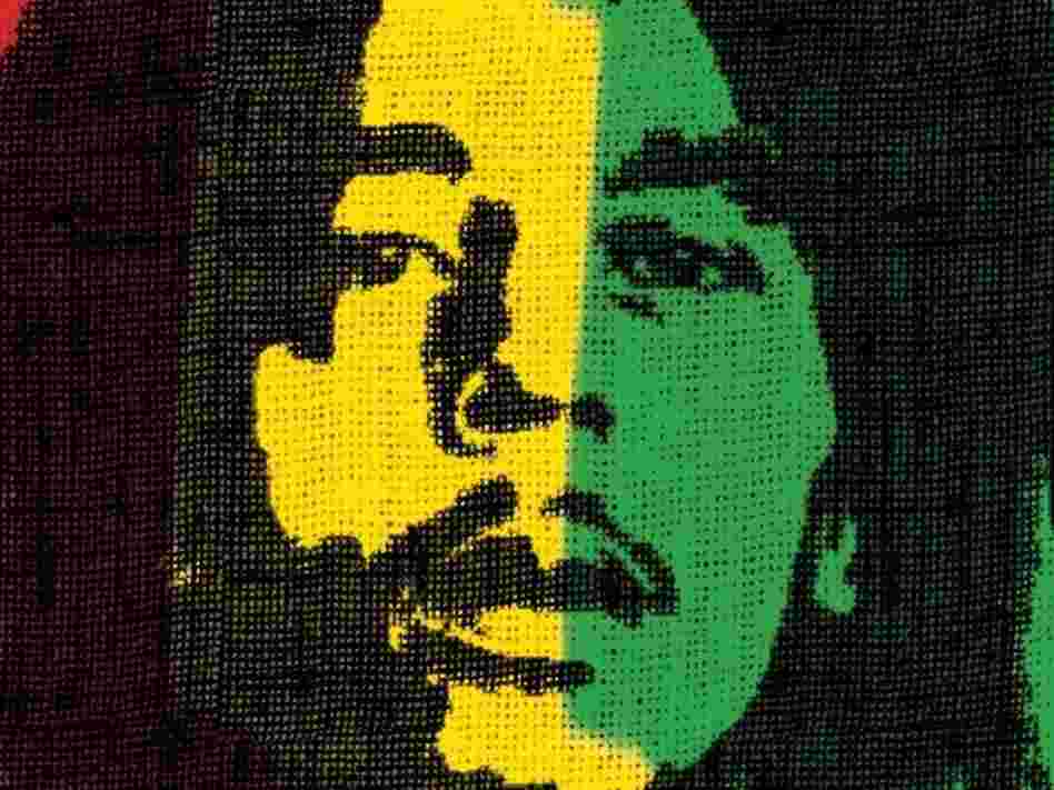Detail from the Marley movie poster.
