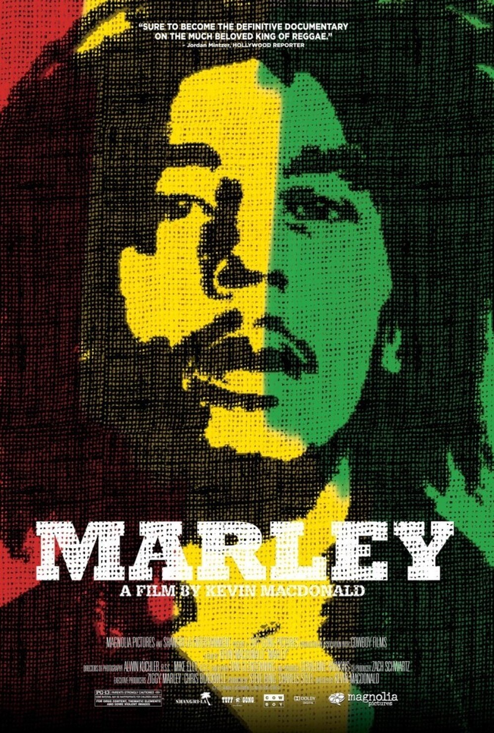 Detail from the Marley movie poster.