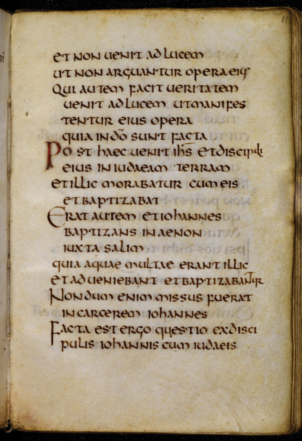 The manuscript is a copy of the Gospel of St. John.