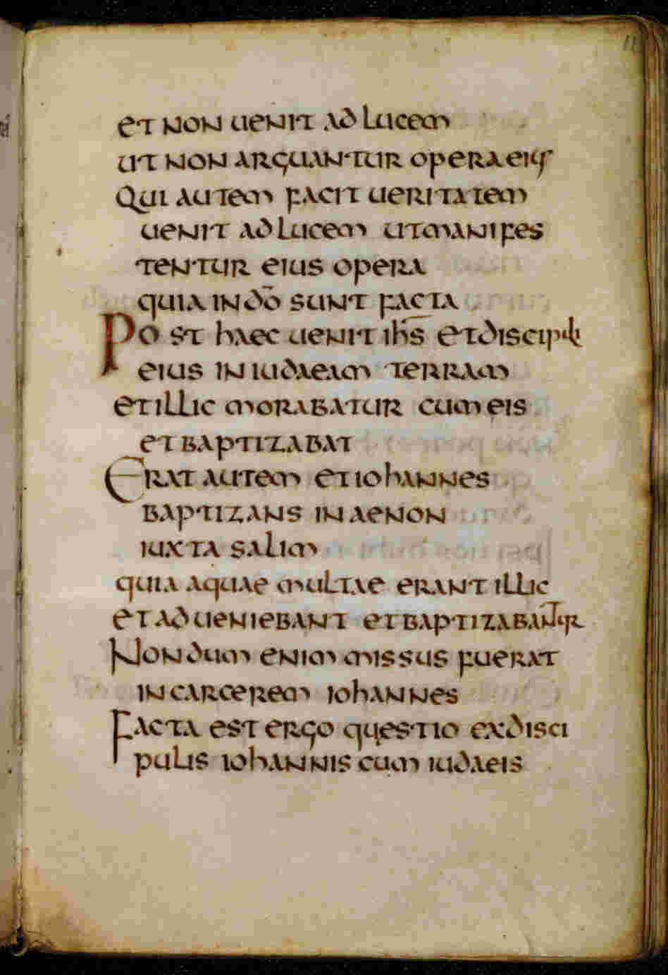 The manuscript is a copy of the Gospel of St. John.