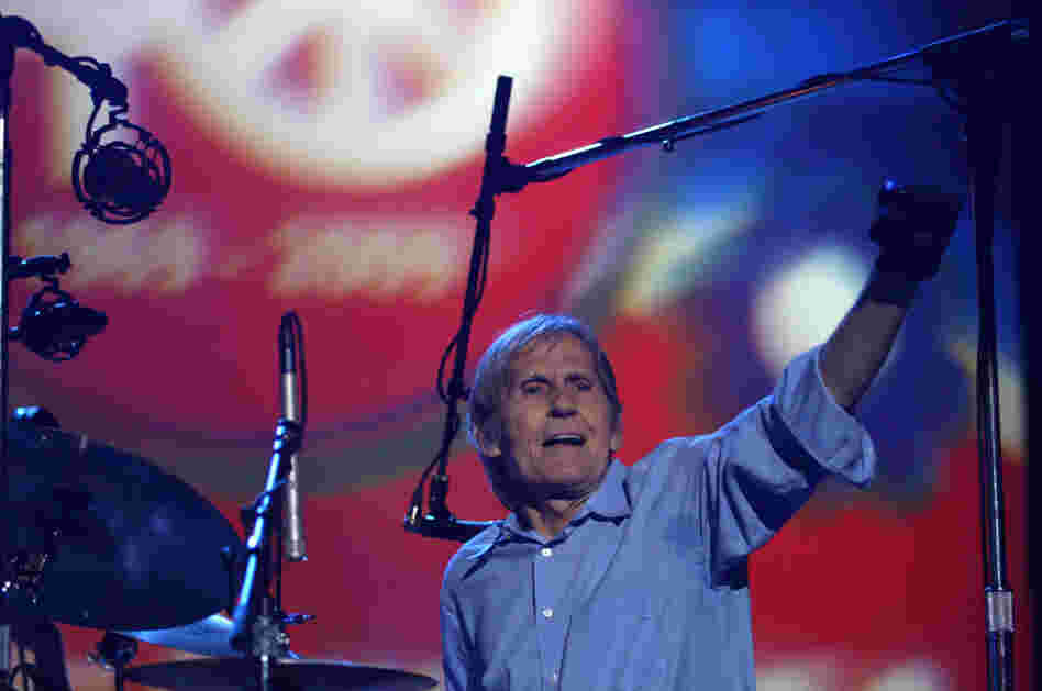 Levon Helm and the Levon Helm band perform during the Heros of Woodstock concert at Bethel Woods Center for the Arts in Bethel, N.Y. in 2009.
