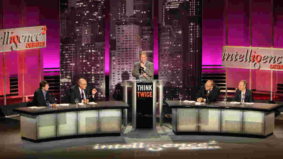 A group of experts faced off on the motion "When It Comes to Politics, the Internet Is Closing Our Minds" at an Intelligence Squared U.S. debate on April 17 in New York City. A group of experts faced off on the motion "When It Comes to Politics, the Internet Is Closing Our Minds" at an Intelligence Squared U.S. debate on April 17 in New York City.