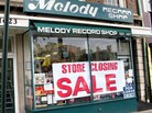 The Melody Records storefront in February. The Melody Records storefront in February.