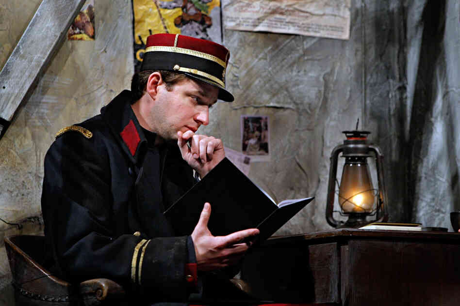 The French Lieutenant Audebert (Liam Bonner) contemplates the surprising, and welcomed, cease-fire.