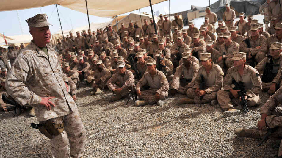 The Marines' most senior officers — including top commander Gen. James Amos (shown here in 2011 in Afghanistan's Helmand province) — are weighing in on recent incidents involving misconduct by troops serving in Afghanistan. The Marines' most senior officers — including top commander Gen. James Amos (shown here in 2011 in Afghanistan's Helmand province) — are weighing in on recent incidents involving misconduct by troops serving in Afghanistan.