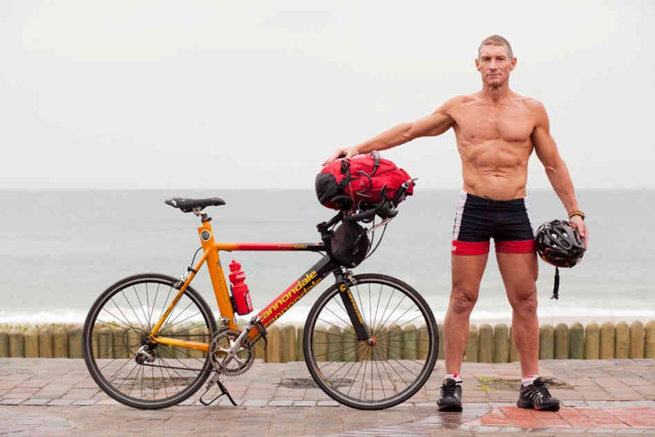 Brandan Searle: "I work at La Lucia Virgin Active. I'm a fitness manager there. I ride from where we live in North Beach, Durban out to the club every day. It's my mode of transport. I enjoy it. It certainly keeps me five-alive."