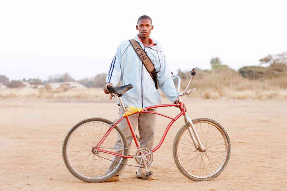 Dirkie Maduo: "I ride to get to work and all that, maybe to the farms — always just to keep busy. ... The bicycle helps me to make money. I really need money."