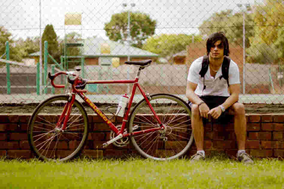 Ryden Allmark: "I have a car, but if I can use the bike, I use the bike. It was my dad's. ... I think he has had it about as long as he's had me; I'm 21. So it's quite an old bike, but he has taken good care of it. ... It saves me time in traveling; it's more convenient."