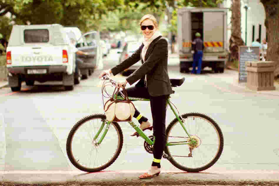 Tanya Fouche: "I love to cycle, I feel free — like I'm flying. If I'm stuck in traffic I'm so frustrated and it does nothing for me. I also don't like walking, so even if I had to go one block I'd rather cycle. ... It really does something to me, spiritually, personally... whatever."