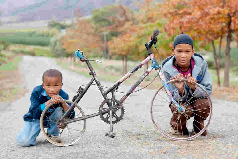 "My name is Wilma. I'm 12 years old. I live on Jonkersriver and we really enjoy riding the bicycle. We don't have strong tires and we don't have things to pedal on."