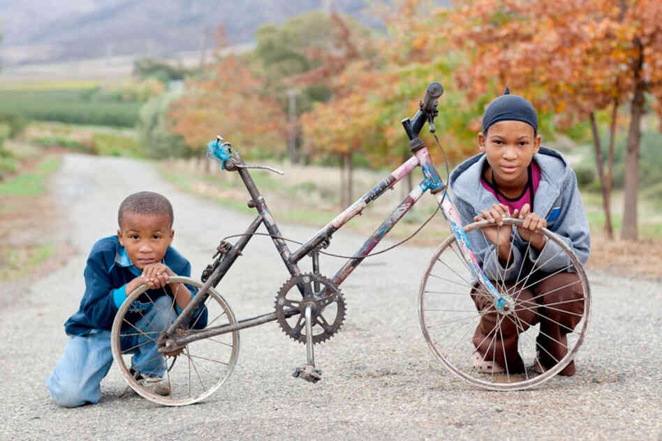 "My name is Wilma. I'm 12 years old. I live on Jonkersriver and we really enjoy riding the bicycle. We don't have strong tires and we don't have things to pedal on."