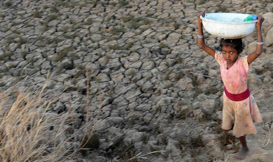 Access to fresh water is not a given for many, including this Indian girl carrying bottles of drinking water filled from a municipal tap two kilometers from her village.