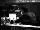 Don't let the laptop pose fool you. Brian Allen Simon (aka Anenon) uses real keyboards, synths and a saxophone to make his electronic music.