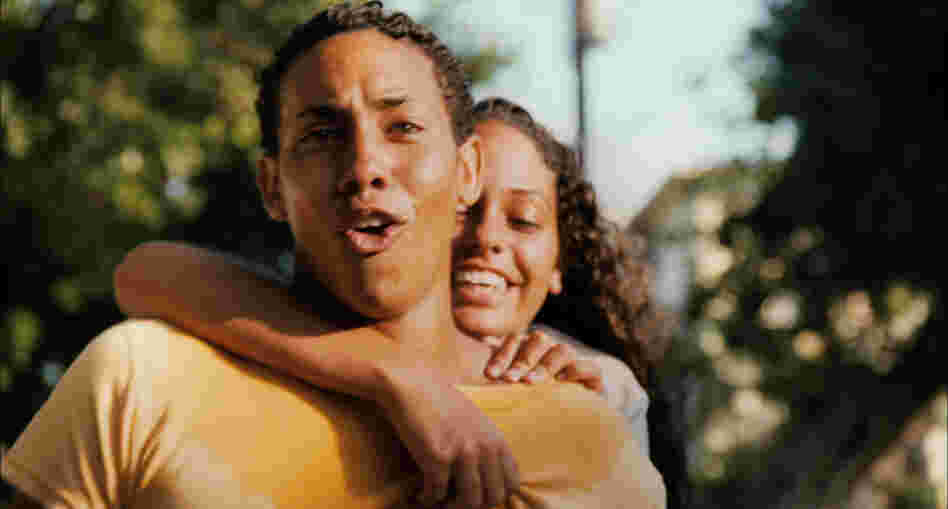 In this undated film image released by Tribeca Film Festival, actors Javier Núñez Florián and Anailín de la Rúa are shown in a scene from, "Una Noche."