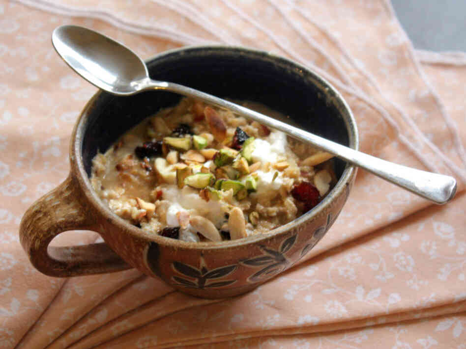 Fresh Muesli With Yogurt, Berries, Apples And Nuts