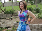 Maura Pozek in her latest creation. Maura Pozek in her latest creation.