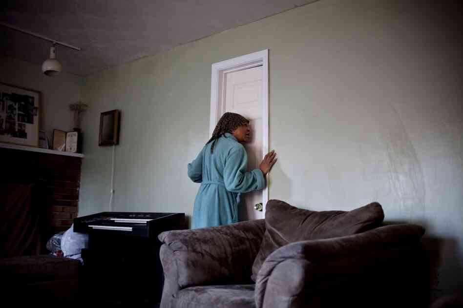 "Dad, wake up. Do you know what day it is?" Natasha says to her father during her daily morning routine. The family had a friend install a makeshift wall in their living room to create a bedroom for Franklin.