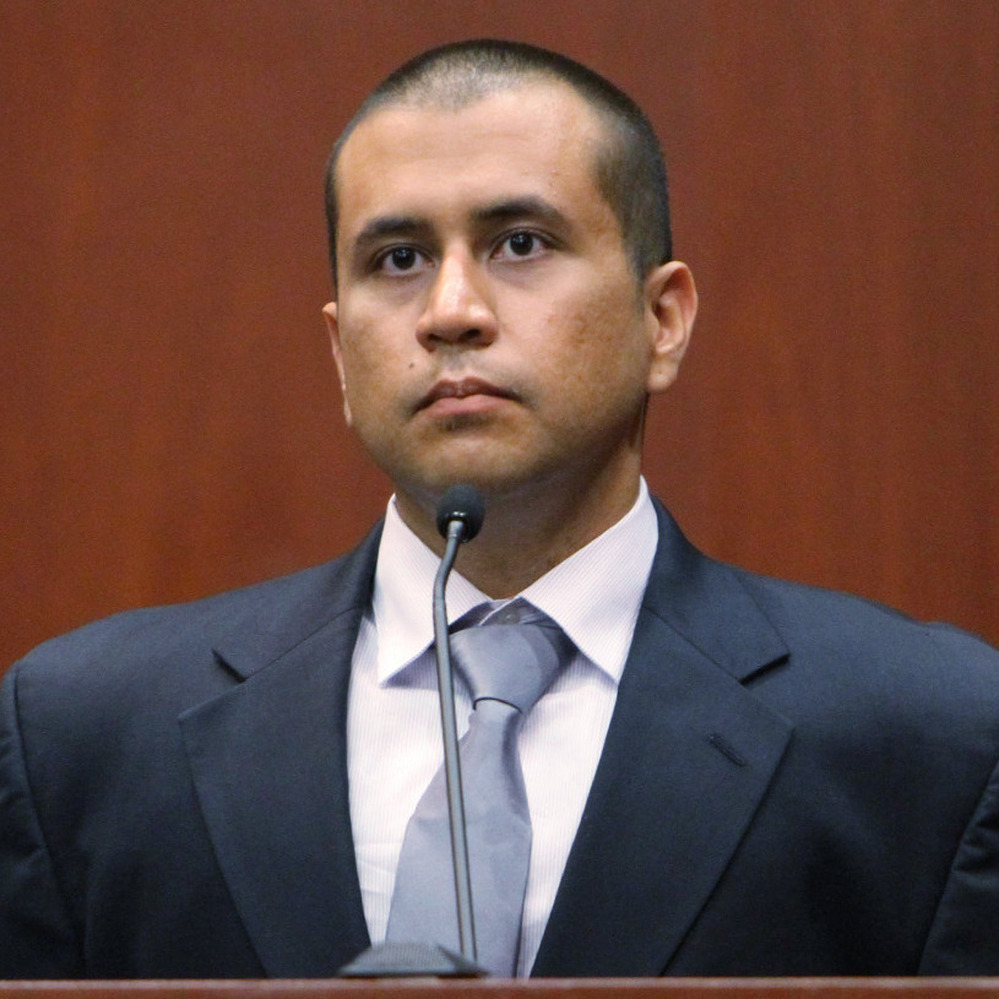 George Zimmerman during his bond hearing in a Seminole County, Fla., courtroom on April 20.