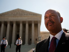 Pastor Warren H. Stewart of First Institutional Baptist Church in Phoenix joins other clergy members to demonstrate against SB 1070. Pastor Warren H. Stewart of First Institutional Baptist Church in Phoenix joins other clergy members to demonstrate against SB 1070.