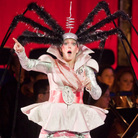 György Ligeti's surreal opera Le Grand Macabre was the hit of the New York Philharmonic's 2009-2010 season, in a semi-staged production that featured Barbara Hannigan (left) as Gepopo and Anthony Roth Costanzo as Prince Go-Go. György Ligeti's surreal opera Le Grand Macabre was the hit of the New York Philharmonic's 2009-2010 season, in a semi-staged production that featured Barbara Hannigan (left) as Gepopo and Anthony Roth Costanzo as Prince Go-Go.