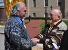 Gerson Frank (right) and his partner, William Aberbach, exchange wedding vows in Washington D.C. Gerson Frank (right) and his partner, William Aberbach, exchange wedding vows in Washington D.C.