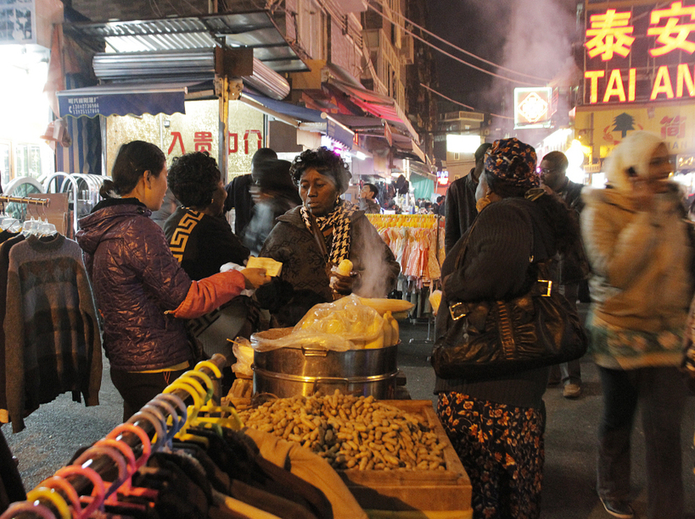 The Little Africa neighborhood in Guangzhou is dominated by African immigrants who run the shops and stalls, but many customers are Chinese.