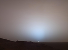 Martian sunset from Gusev Crater. Martian sunset from Gusev Crater.
