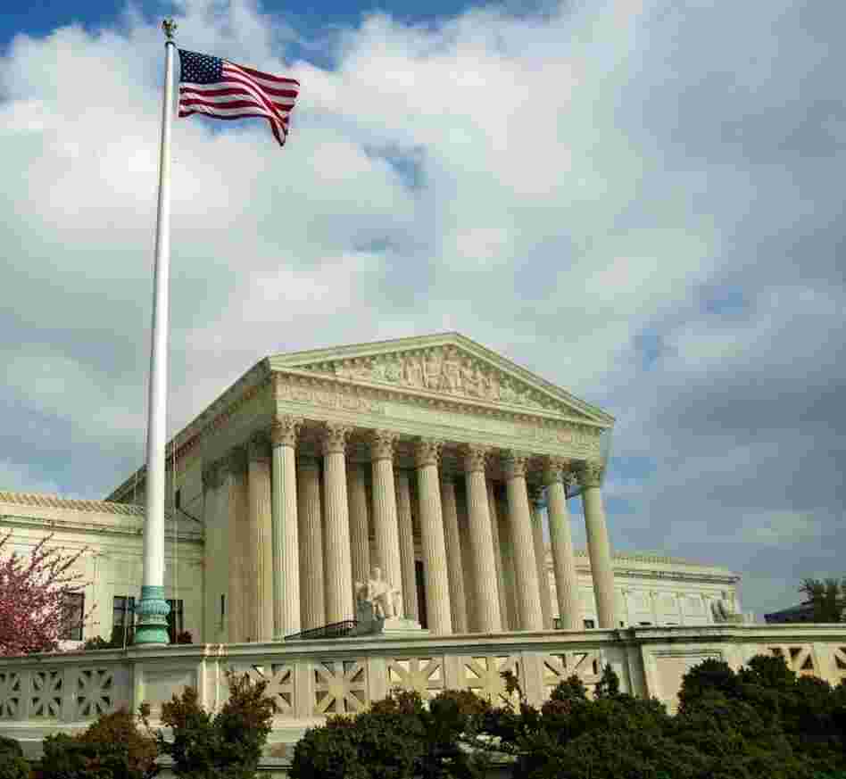 The U.S. Supreme Court building.