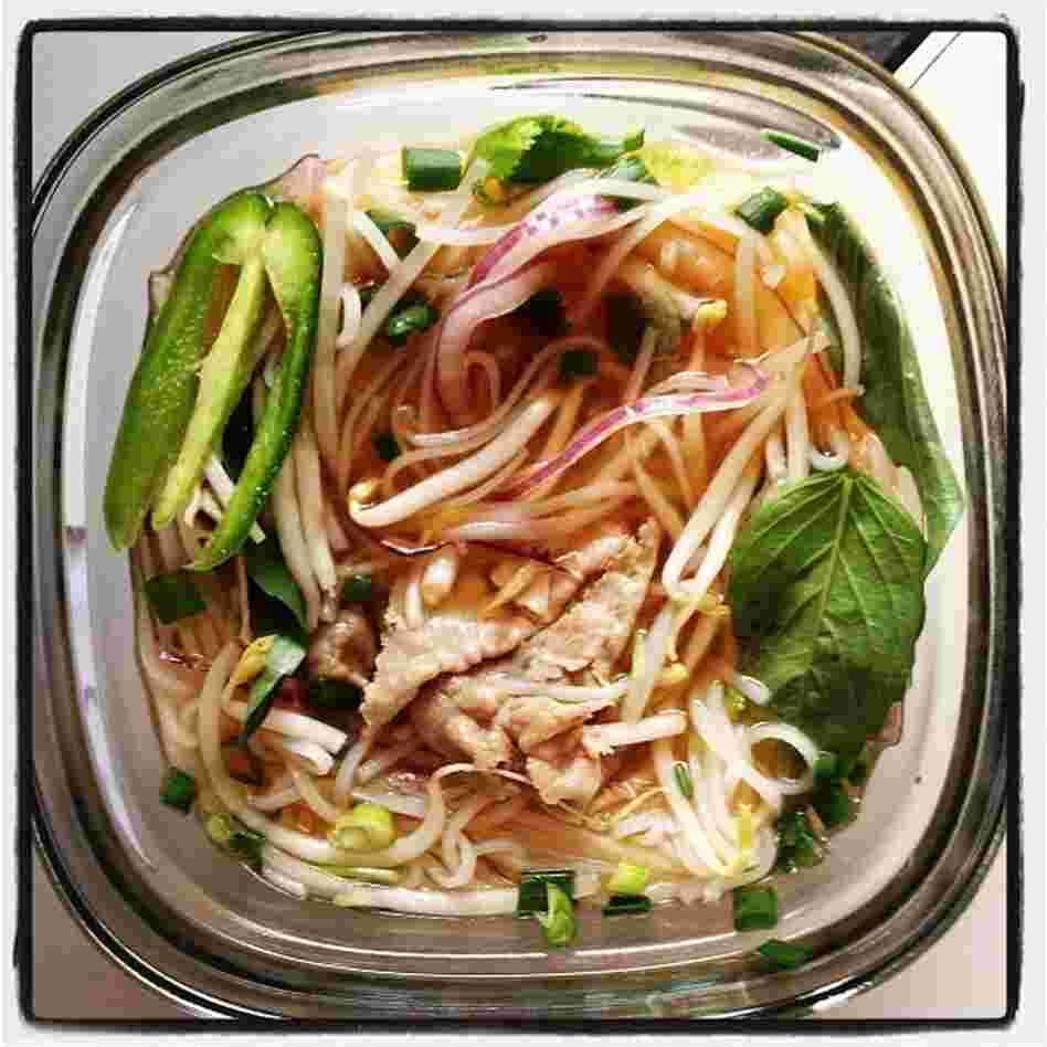NPR's Keith Jenkins has been known to document an especially tasty meal, like this pho tai from Pho DC.