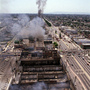 Smoke rises as fires burn out of control near Vermont Street in Los Angeles on April 30, 1992. Riots erupted after L.A. police officers were acquitted in the beating of black motorist Rodney King.